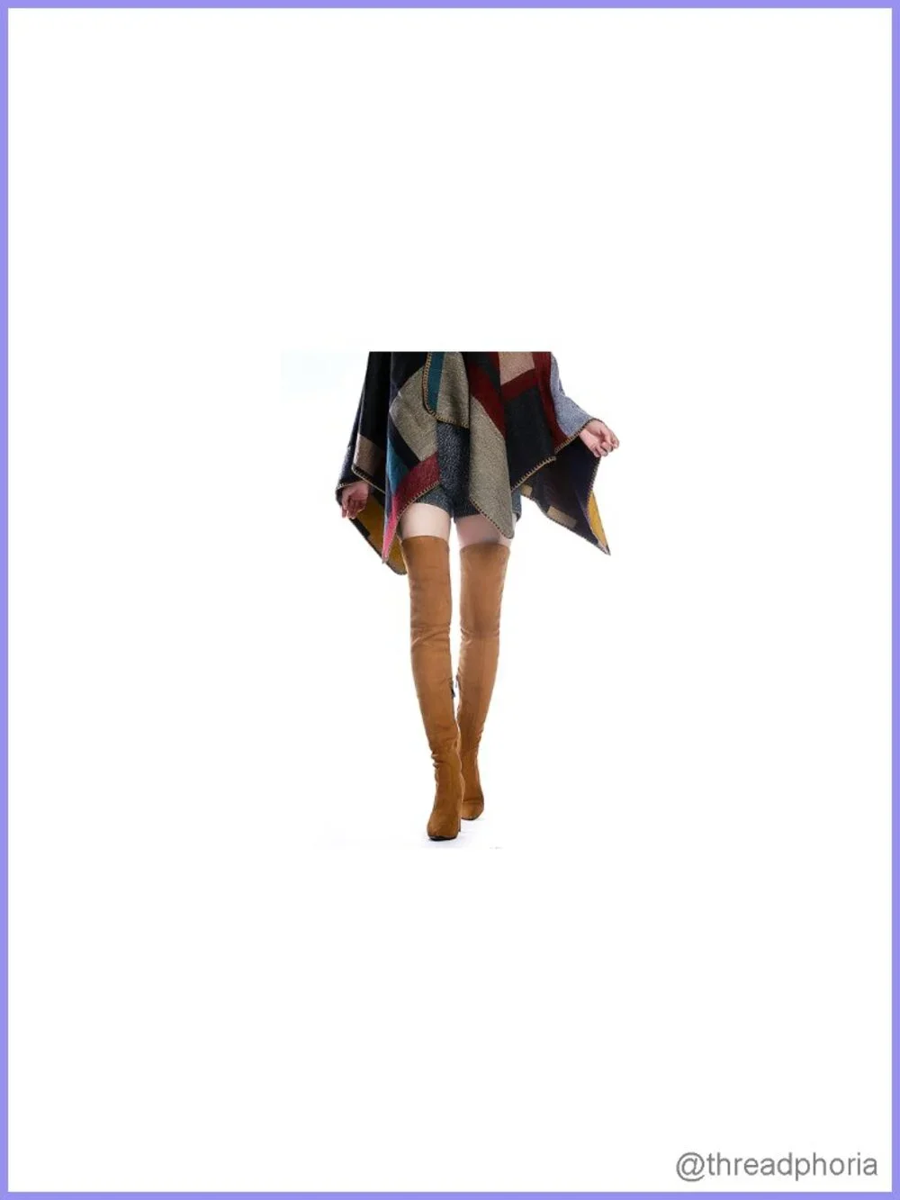 Stretch Suede Chunky Heel Over The Knee Boots Women Thigh High Zip